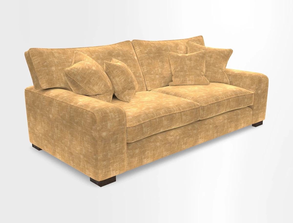 Richmond 3 Seater Sofa in Large Sussex Gingham Large Forest