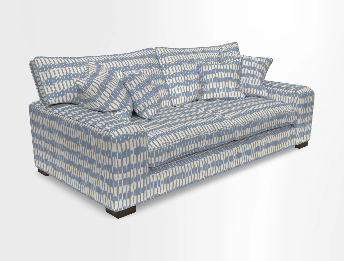 Richmond 3 Seater Sofa in Large Sussex Gingham Large Forest