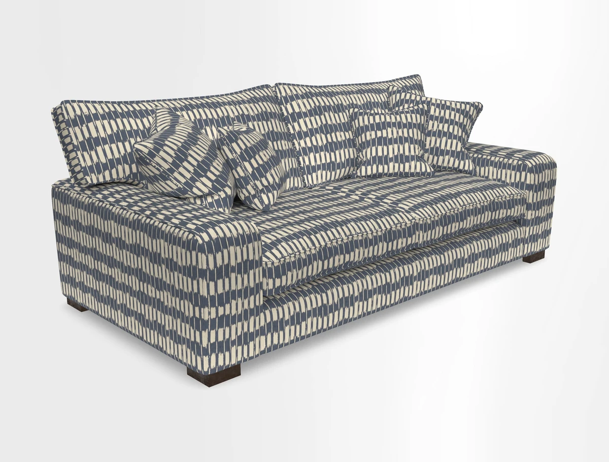 Richmond 3 Seater Sofa in Large Sussex Gingham Large Forest