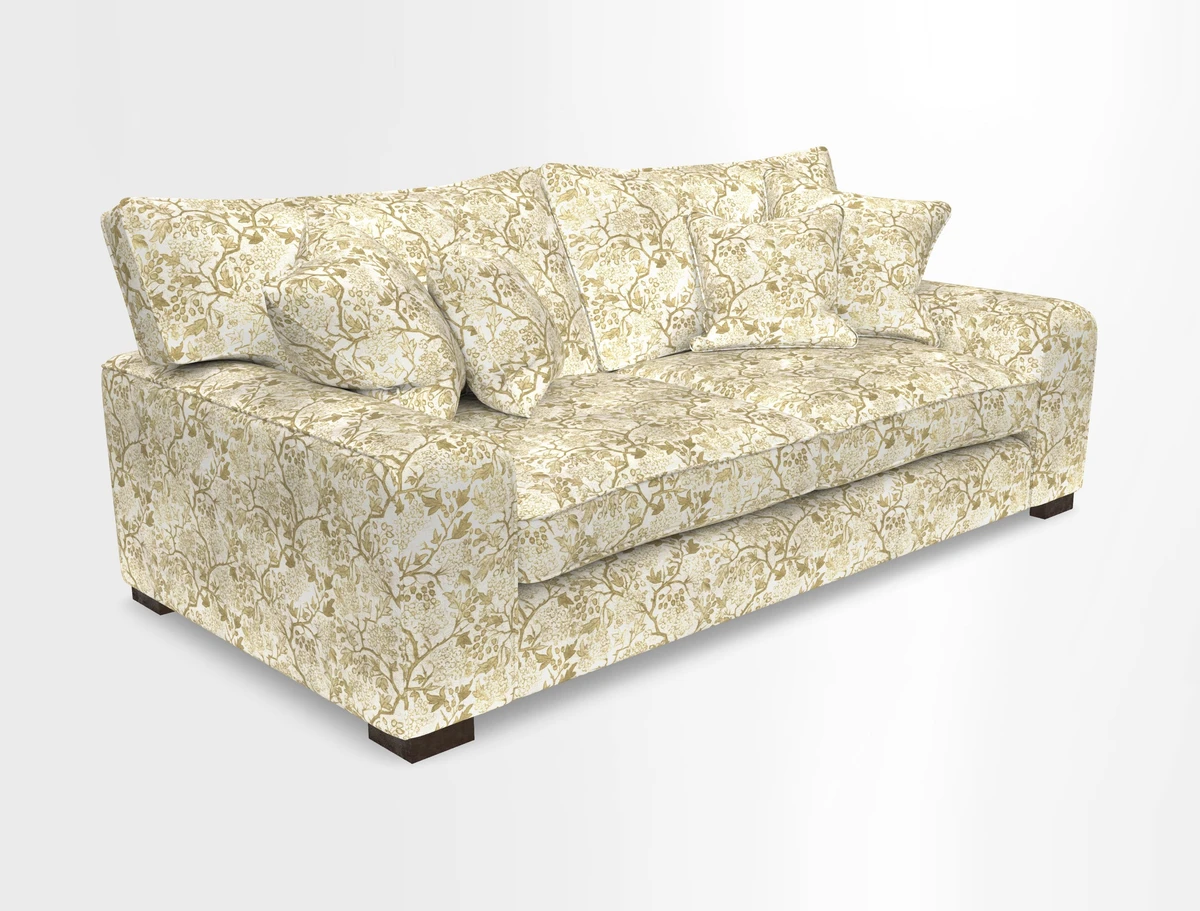 Richmond 3 Seater Sofa in Large Sussex Gingham Large Forest