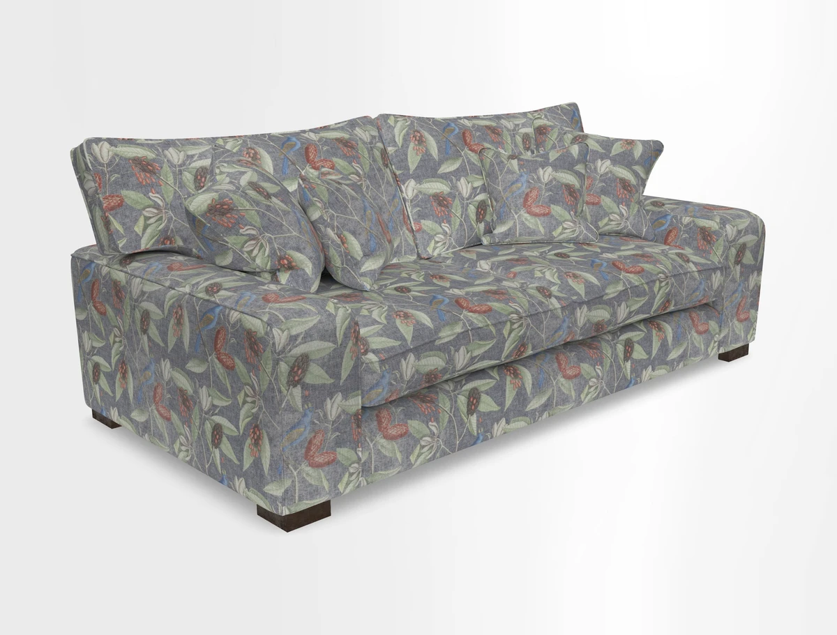 Richmond 3 Seater Sofa in Large Sussex Gingham Large Forest