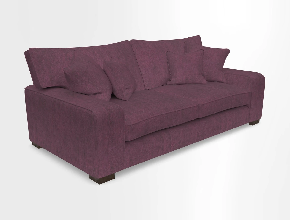 Richmond 3 Seater Sofa in Large Sussex Gingham Large Forest