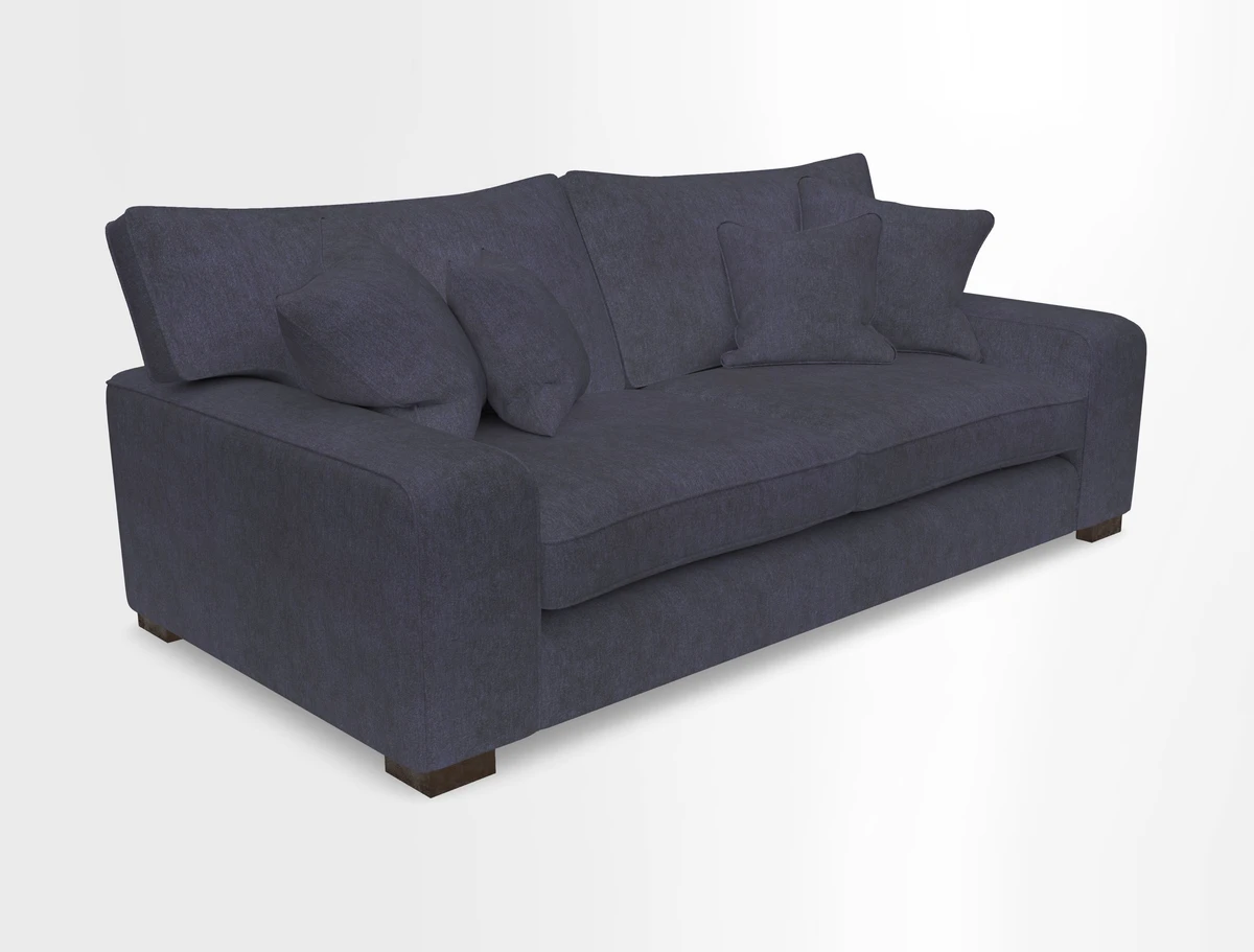 Richmond 3 Seater Sofa in Large Sussex Gingham Large Forest