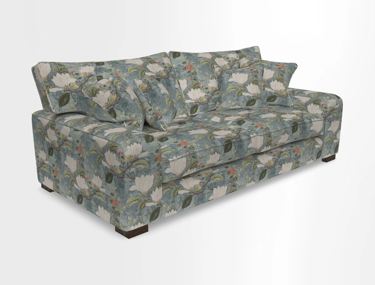 Richmond 3 Seater Sofa in Large Sussex Gingham Large Forest
