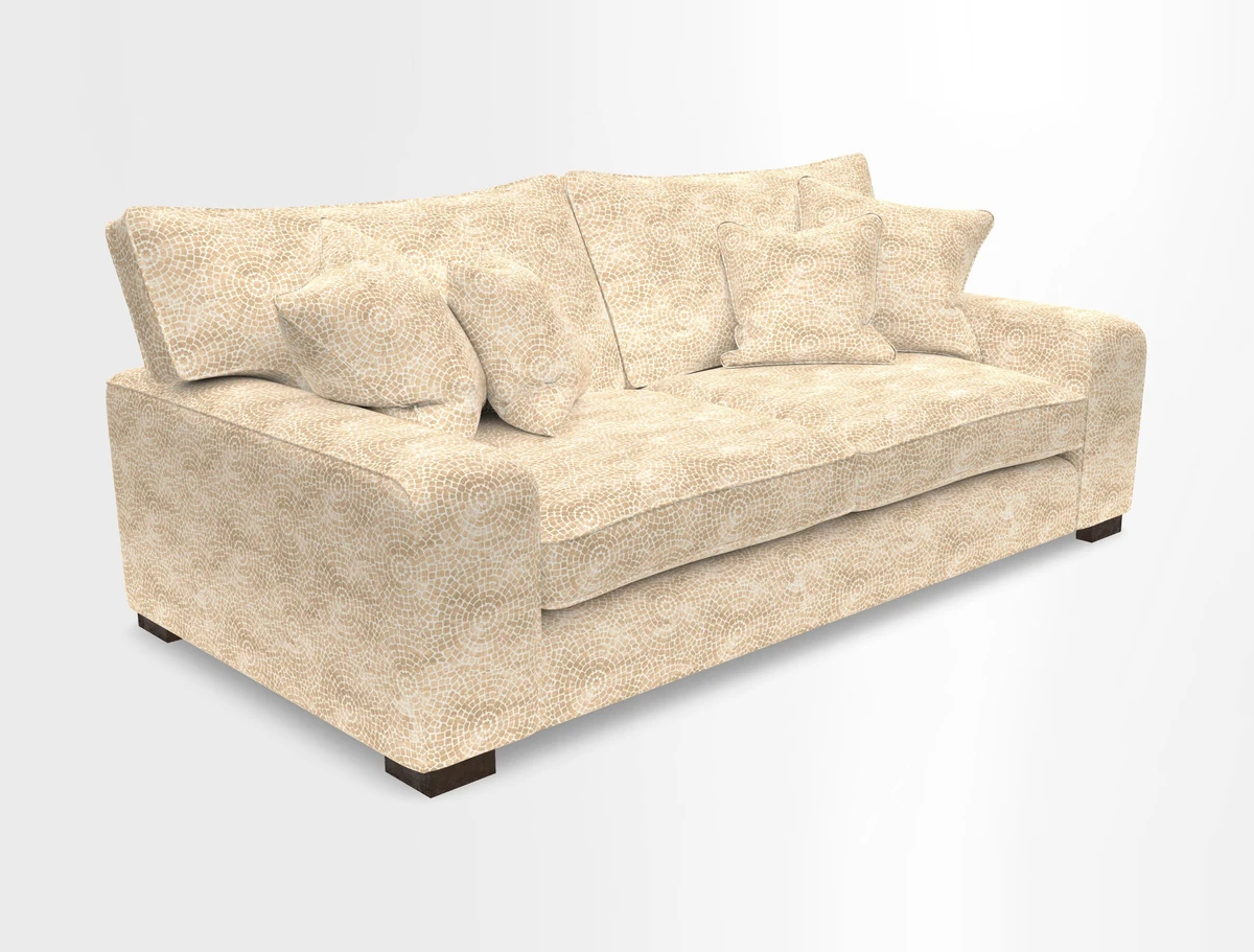 Richmond 3 Seater Sofa in Large Sussex Gingham Large Forest