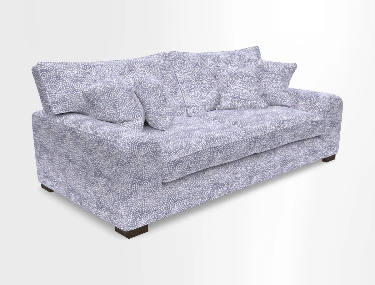 Richmond 3 Seater Sofa in Large Sussex Gingham Large Forest