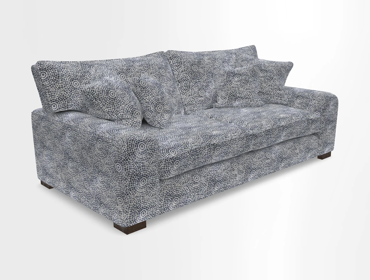 Richmond 3 Seater Sofa in Large Sussex Gingham Large Forest