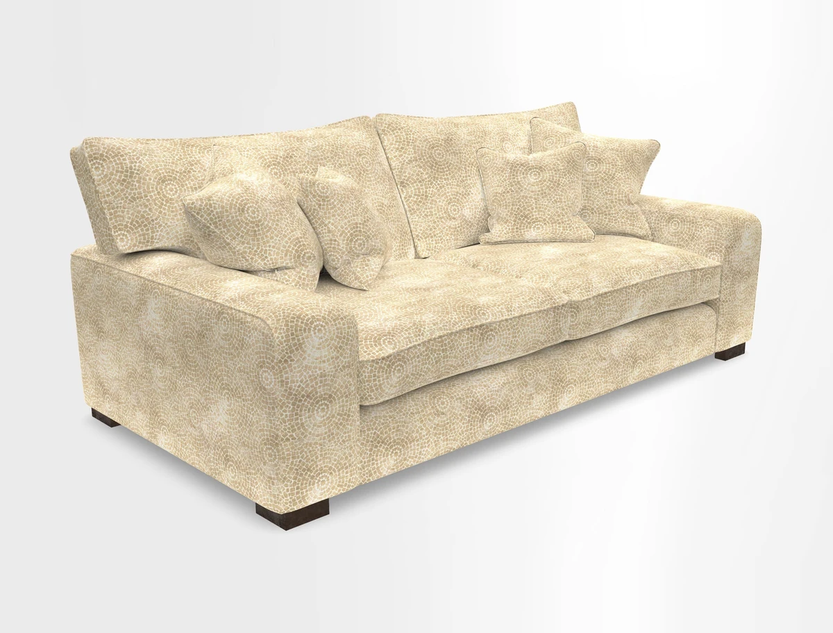 Richmond 3 Seater Sofa in Large Sussex Gingham Large Forest