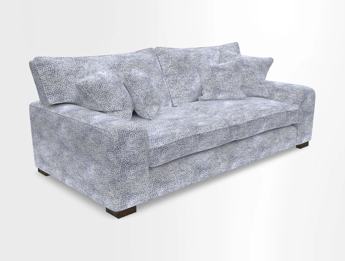 Richmond 3 Seater Sofa in Large Sussex Gingham Large Forest