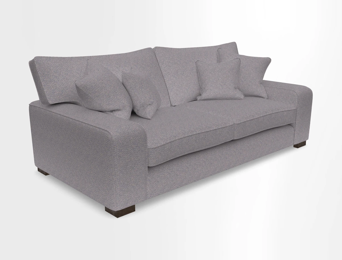 Richmond 3 Seater Sofa in Large Sussex Gingham Large Forest