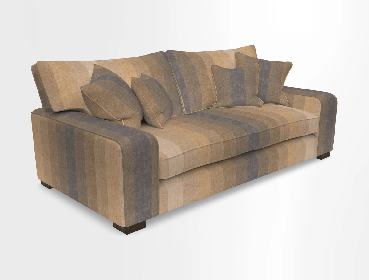 Richmond 3 Seater Sofa in Large Sussex Gingham Large Forest