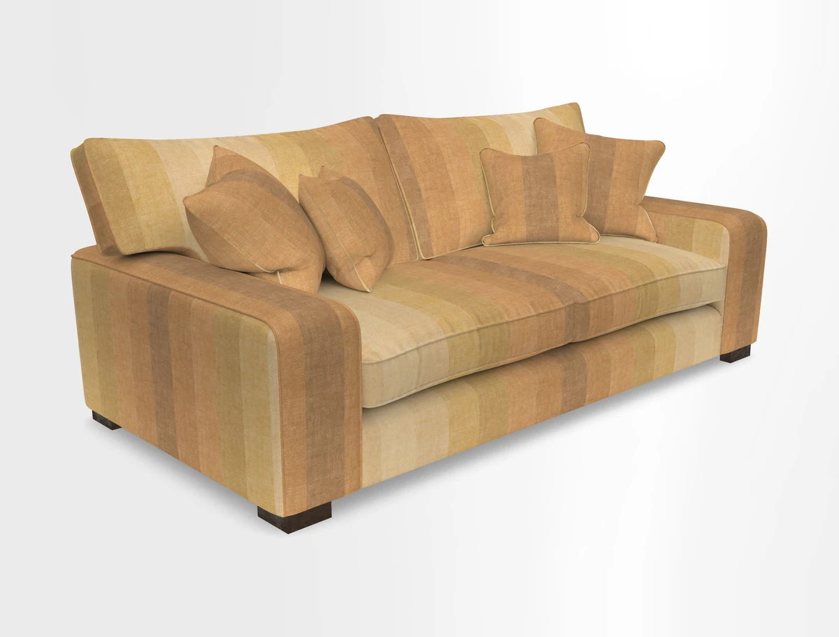 Richmond 3 Seater Sofa in Large Sussex Gingham Large Forest