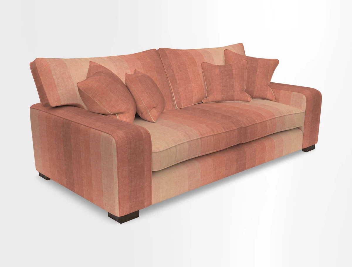 Richmond 3 Seater Sofa in Large Sussex Gingham Large Forest