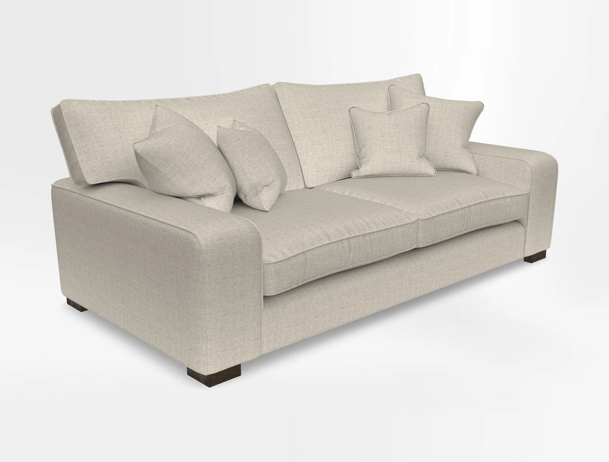 Richmond 3 Seater Sofa in Large Sussex Gingham Large Forest