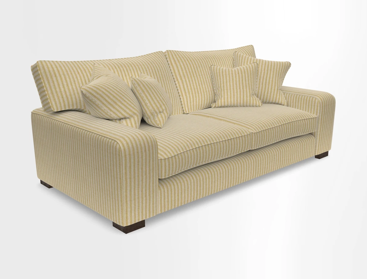 Richmond 3 Seater Sofa in Large Sussex Gingham Large Forest