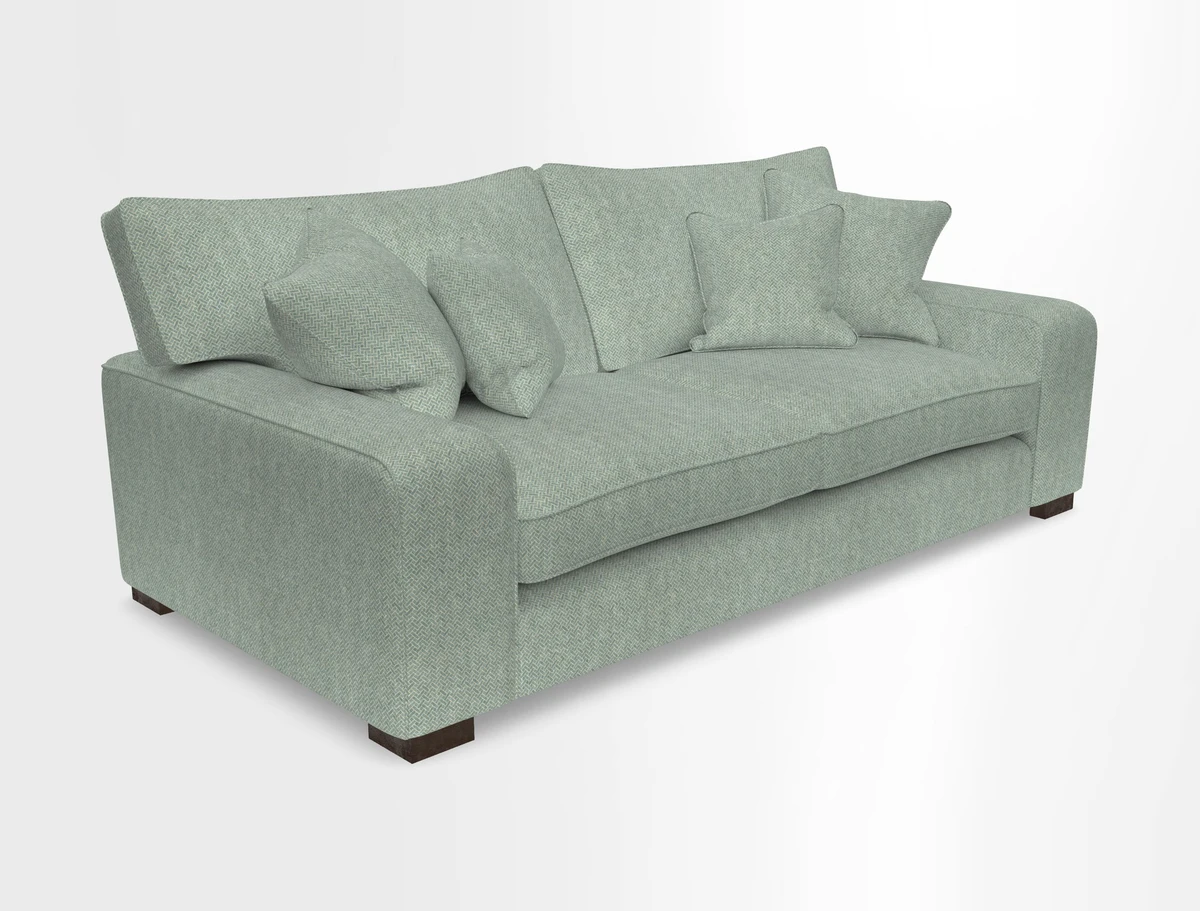 Richmond 3 Seater Sofa in Large Sussex Gingham Large Forest