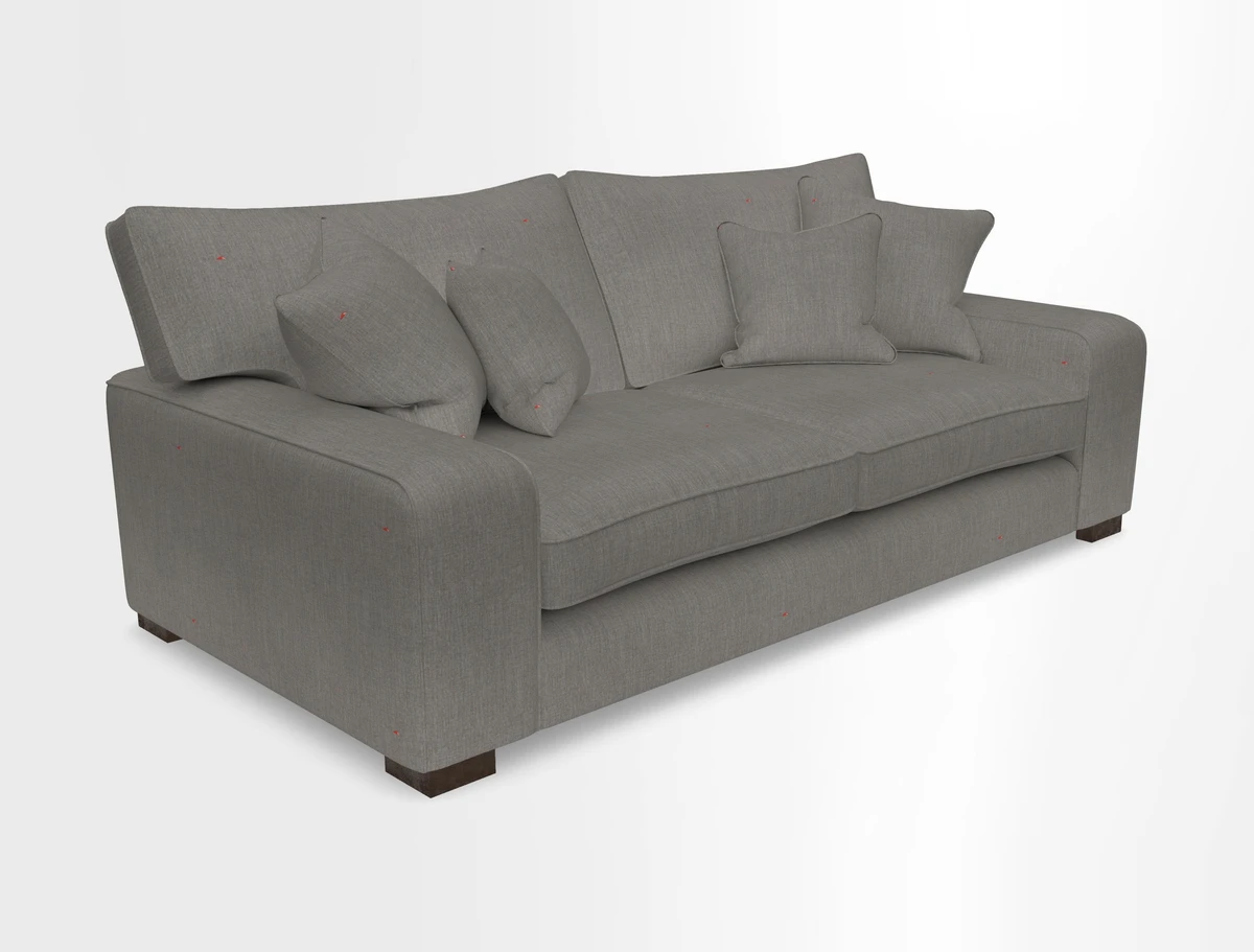 Richmond 3 Seater Sofa in Large Sussex Gingham Large Forest