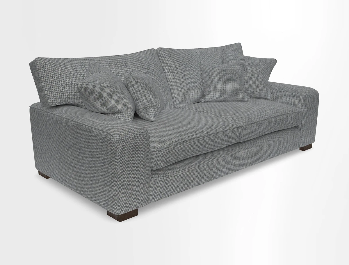 Richmond 3 Seater Sofa in Large Sussex Gingham Large Forest