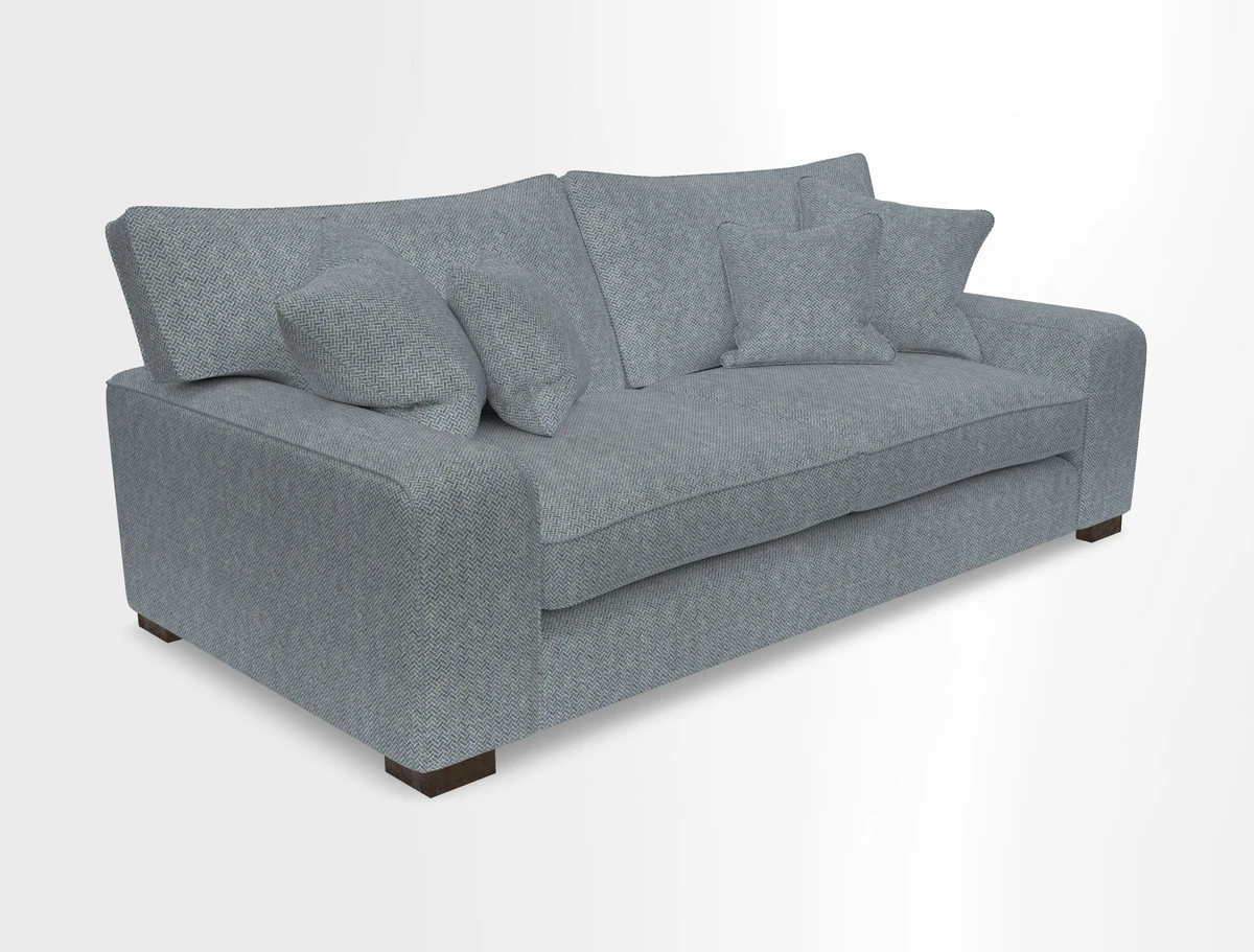 Richmond 3 Seater Sofa in Large Sussex Gingham Large Forest