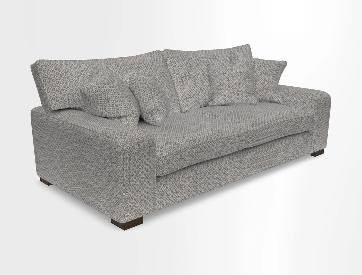 Richmond 3 Seater Sofa in Large Sussex Gingham Large Forest