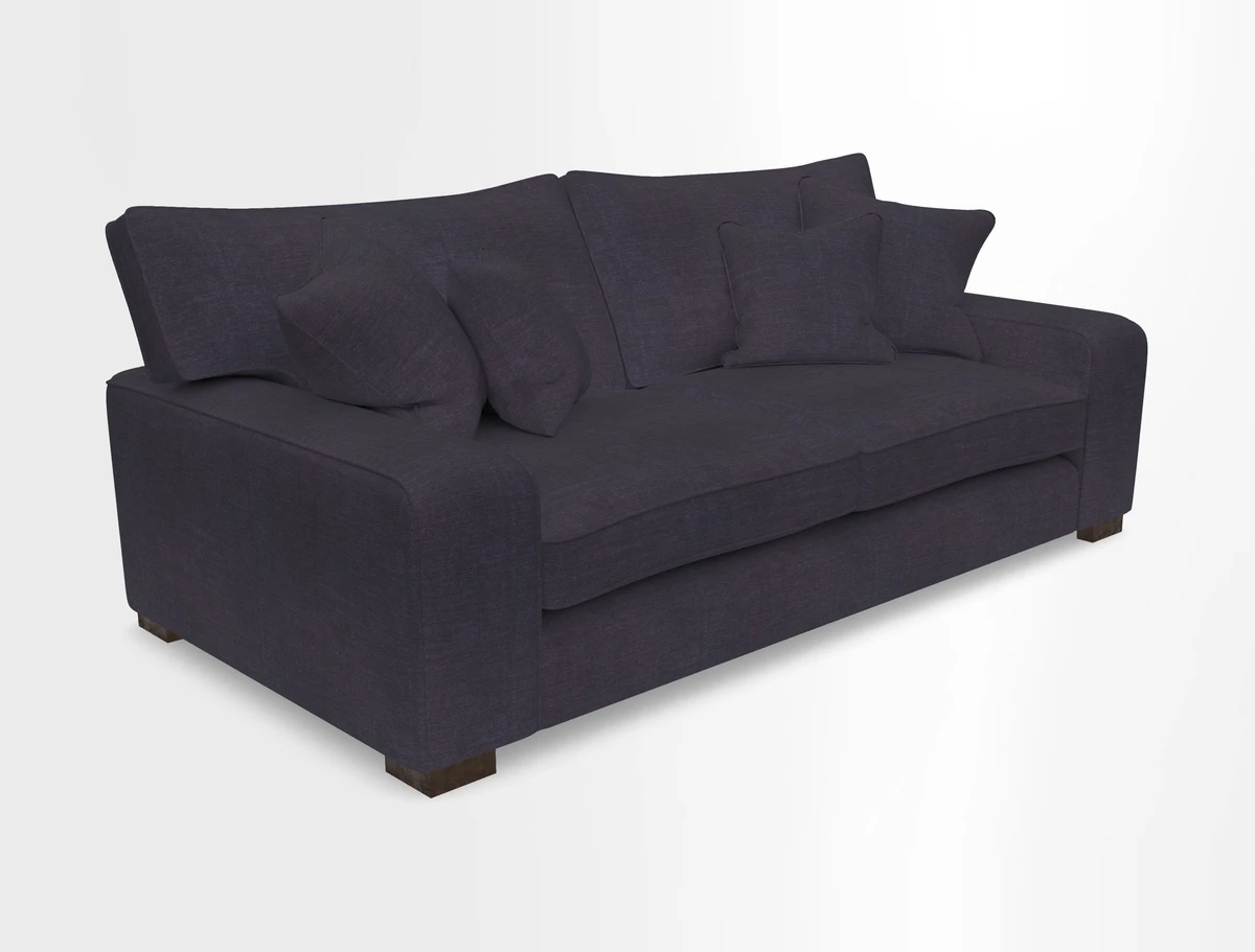 Richmond 3 Seater Sofa in Large Sussex Gingham Large Forest
