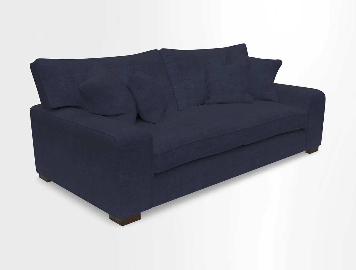 Richmond 3 Seater Sofa in Large Sussex Gingham Large Forest