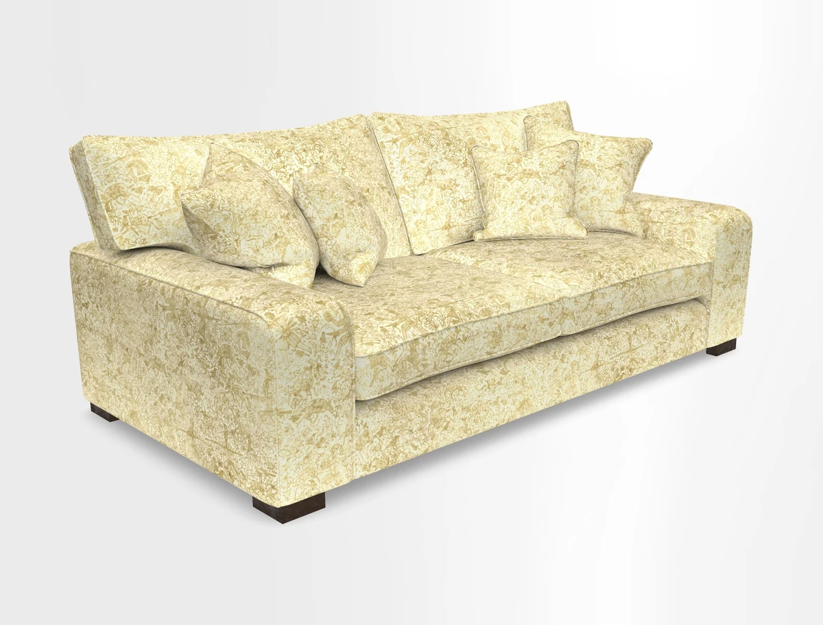Richmond 3 Seater Sofa in Large Sussex Gingham Large Forest