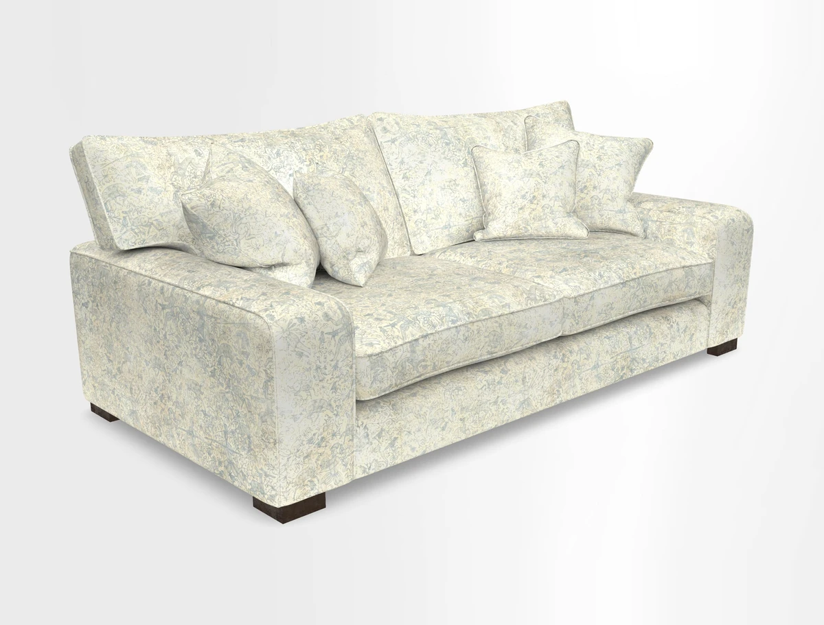 Richmond 3 Seater Sofa in Large Sussex Gingham Large Forest