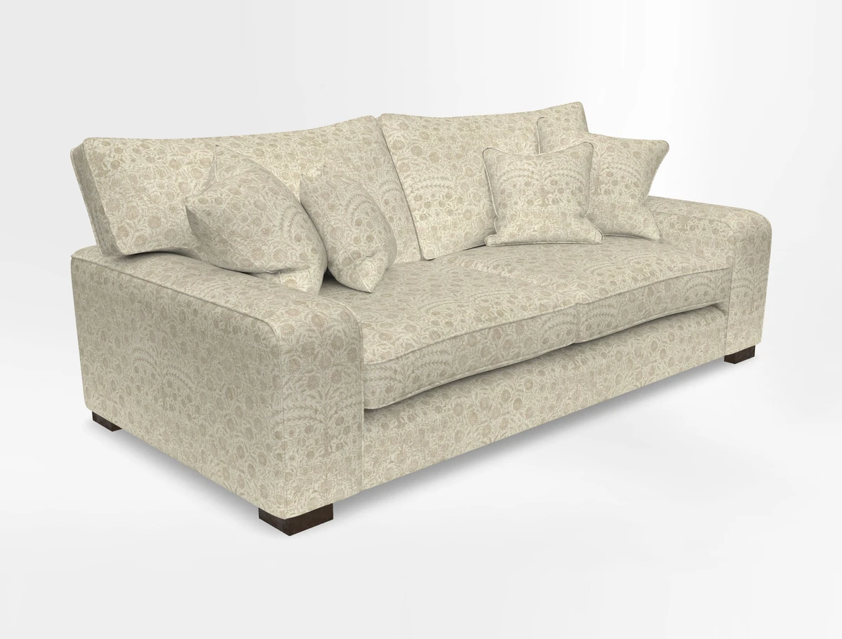 Richmond 3 Seater Sofa in Large Sussex Gingham Large Forest