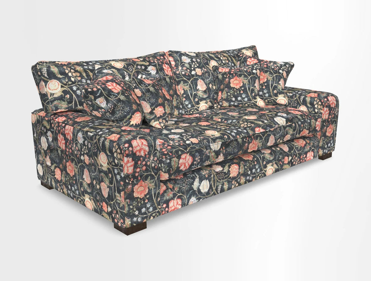 Richmond 3 Seater Sofa in Large Sussex Gingham Large Forest