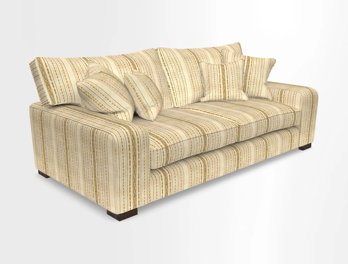 Richmond 3 Seater Sofa in Large Sussex Gingham Large Forest