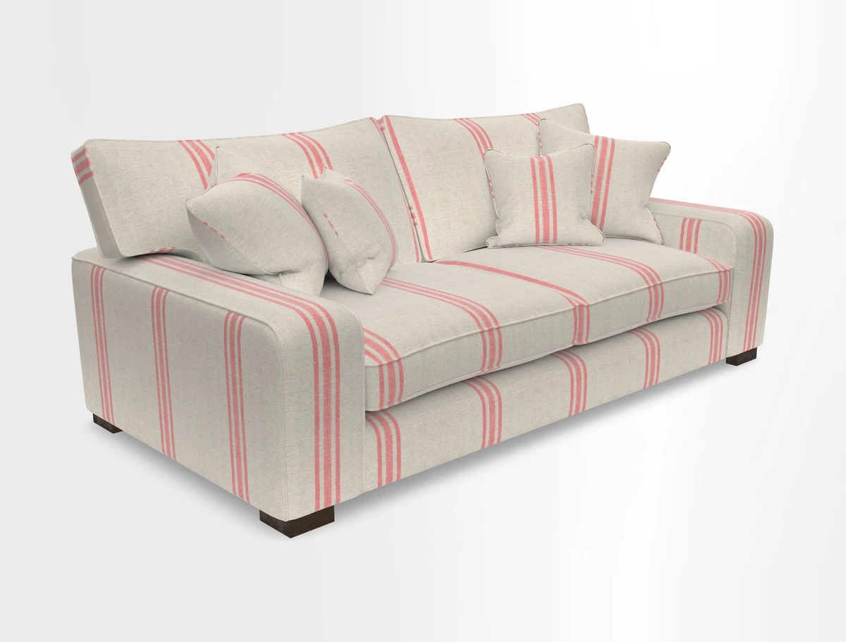 Richmond 3 Seater Sofa in Large Sussex Gingham Large Forest