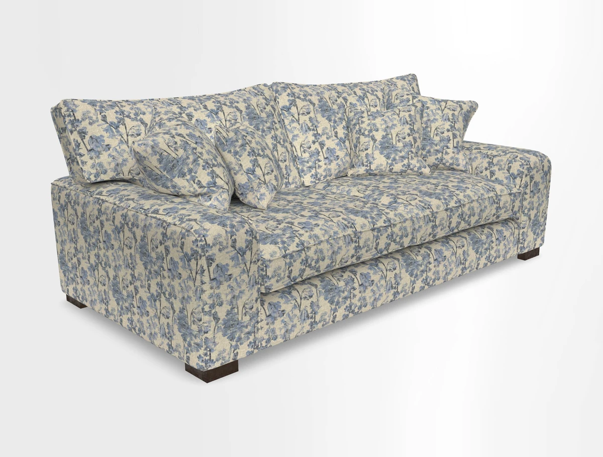 Richmond 3 Seater Sofa in Large Sussex Gingham Large Forest