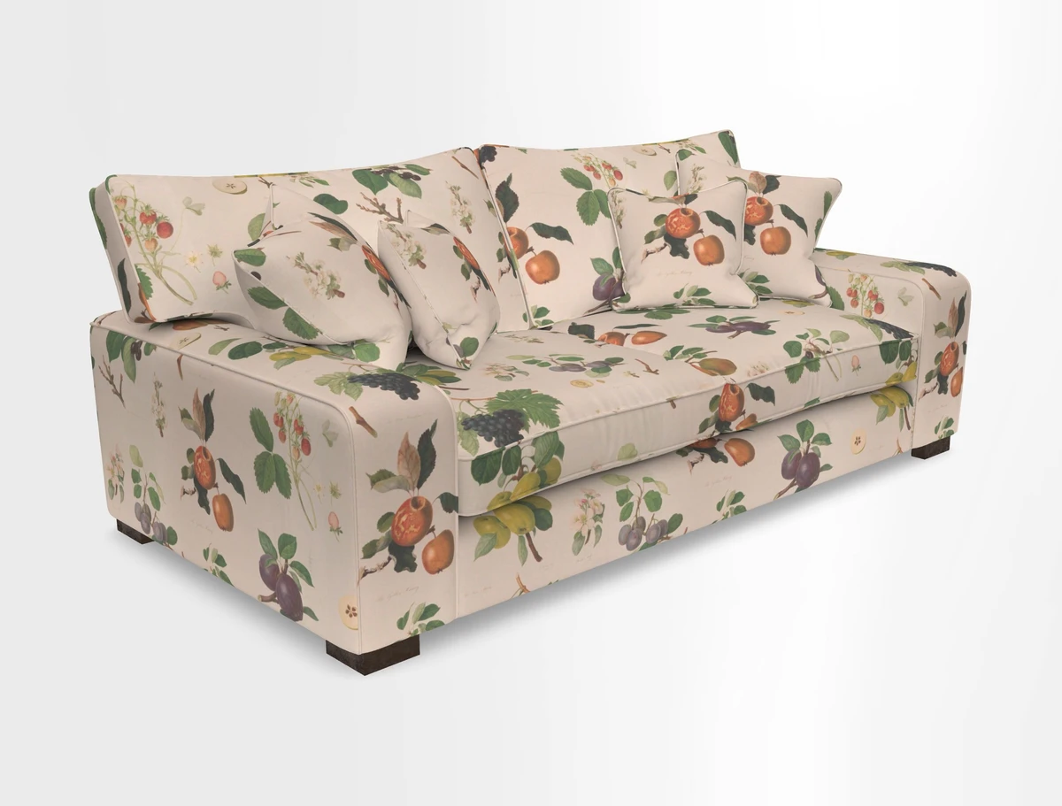 Richmond 3 Seater Sofa in Large Sussex Gingham Large Forest