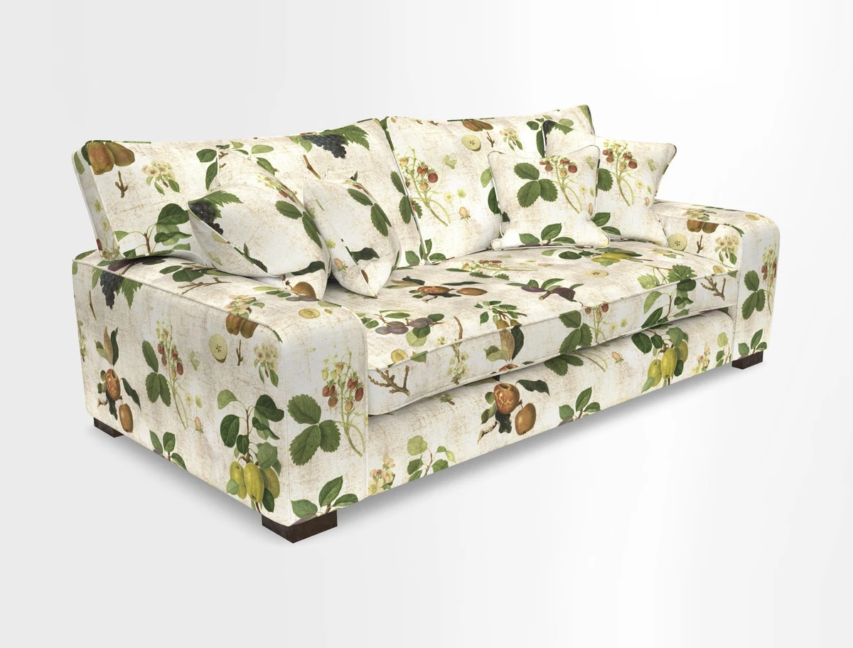 Richmond 3 Seater Sofa in Large Sussex Gingham Large Forest