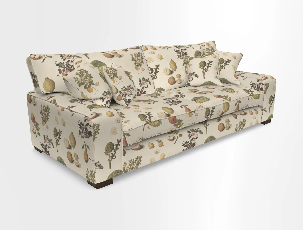 Richmond 3 Seater Sofa in Large Sussex Gingham Large Forest