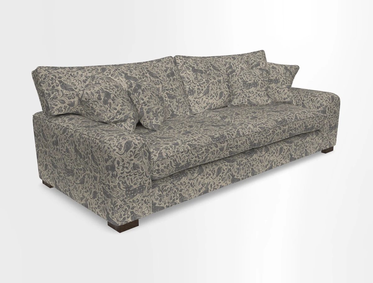 Richmond 3 Seater Sofa in Large Sussex Gingham Large Forest