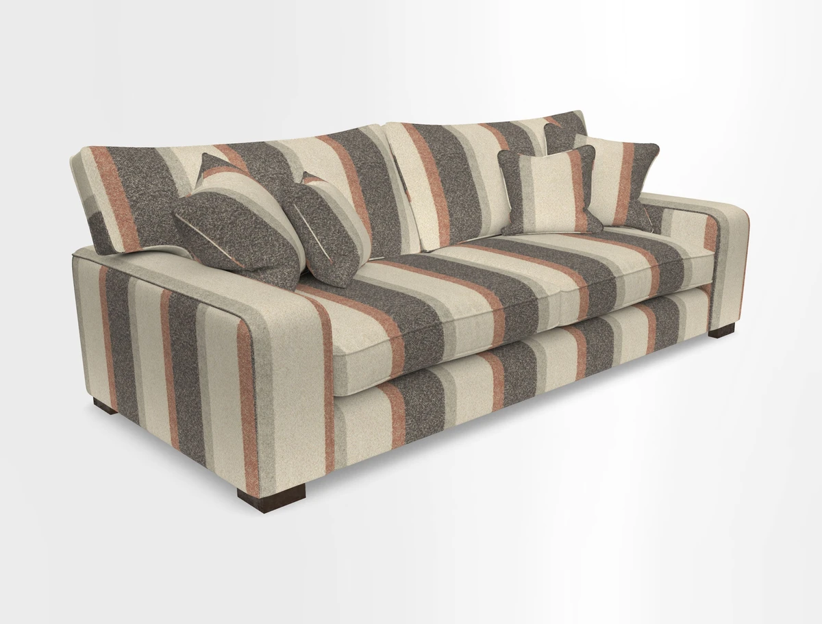Richmond 3 Seater Sofa in Large Sussex Gingham Large Forest