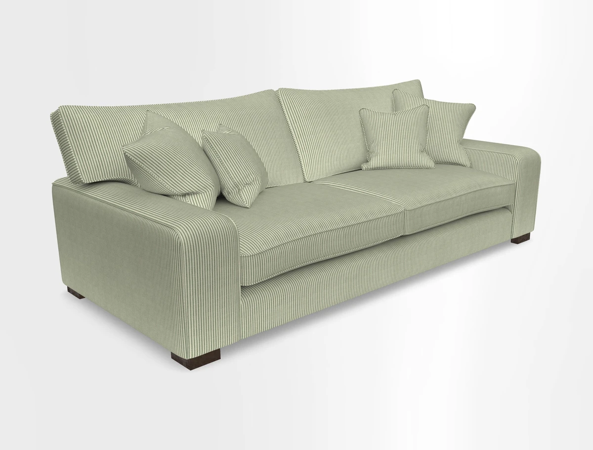 Richmond 3 Seater Sofa in Large Sussex Gingham Large Forest