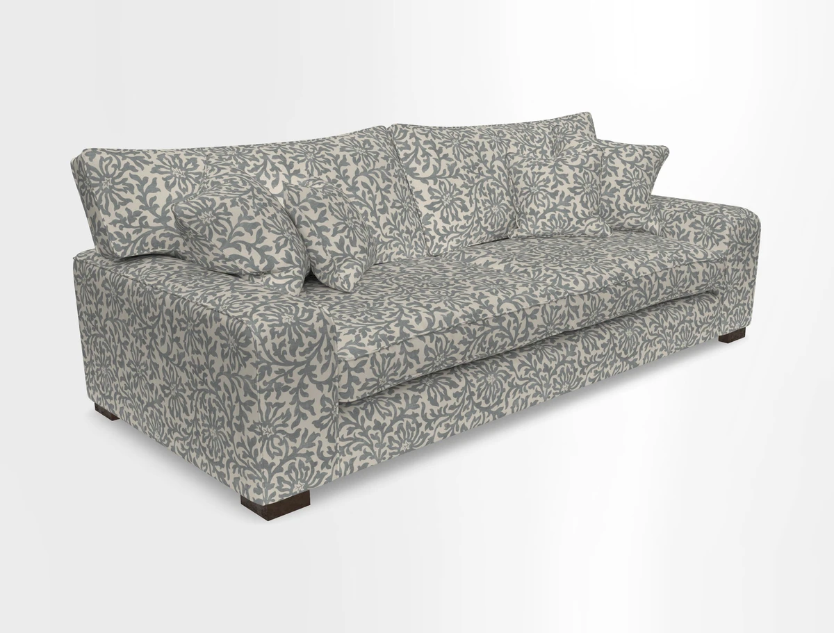 Richmond 3 Seater Sofa in Large Sussex Gingham Large Forest