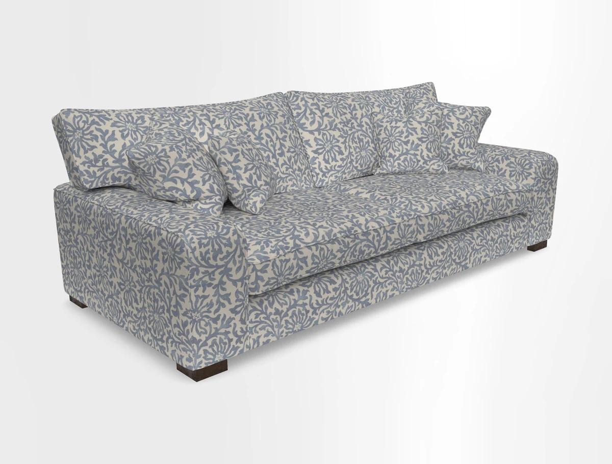 Richmond 3 Seater Sofa in Large Sussex Gingham Large Forest