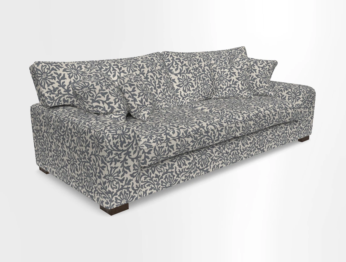Richmond 3 Seater Sofa in Large Sussex Gingham Large Forest