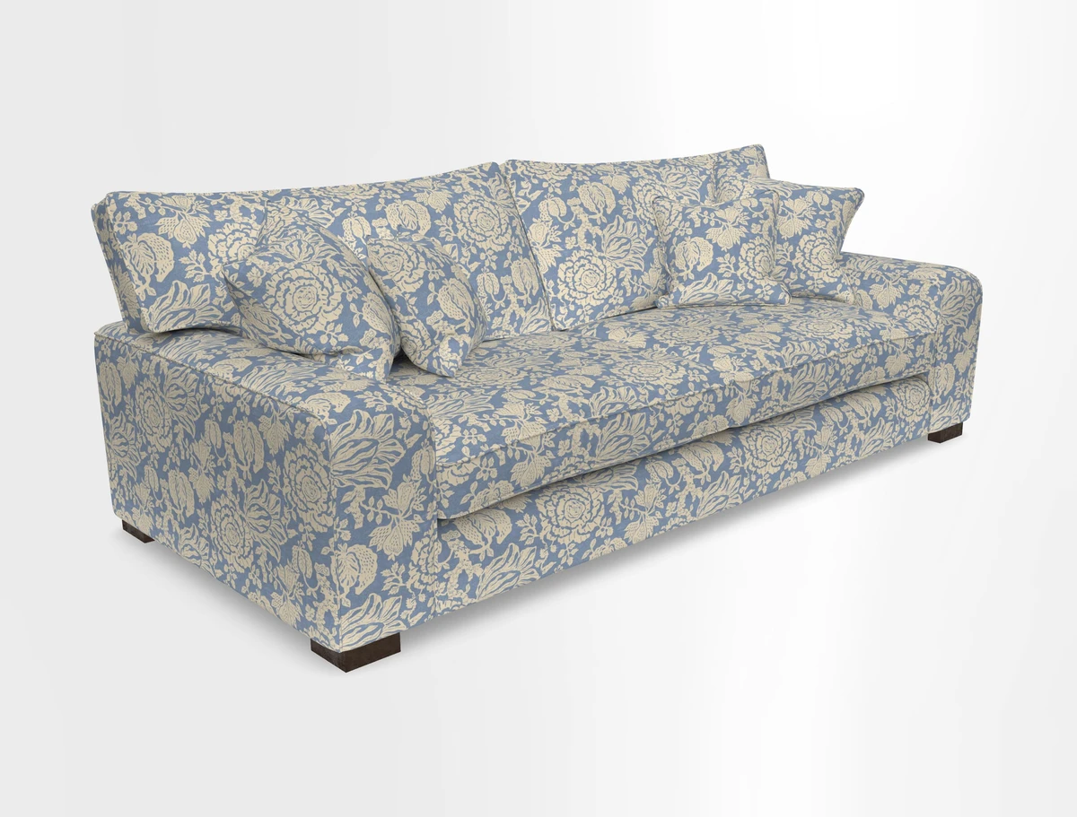 Richmond 3 Seater Sofa in Large Sussex Gingham Large Forest