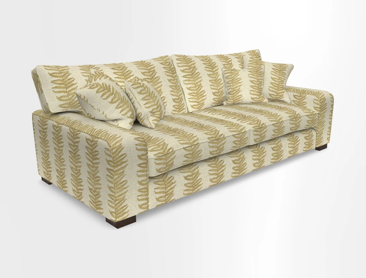 Richmond 3 Seater Sofa in Large Sussex Gingham Large Forest