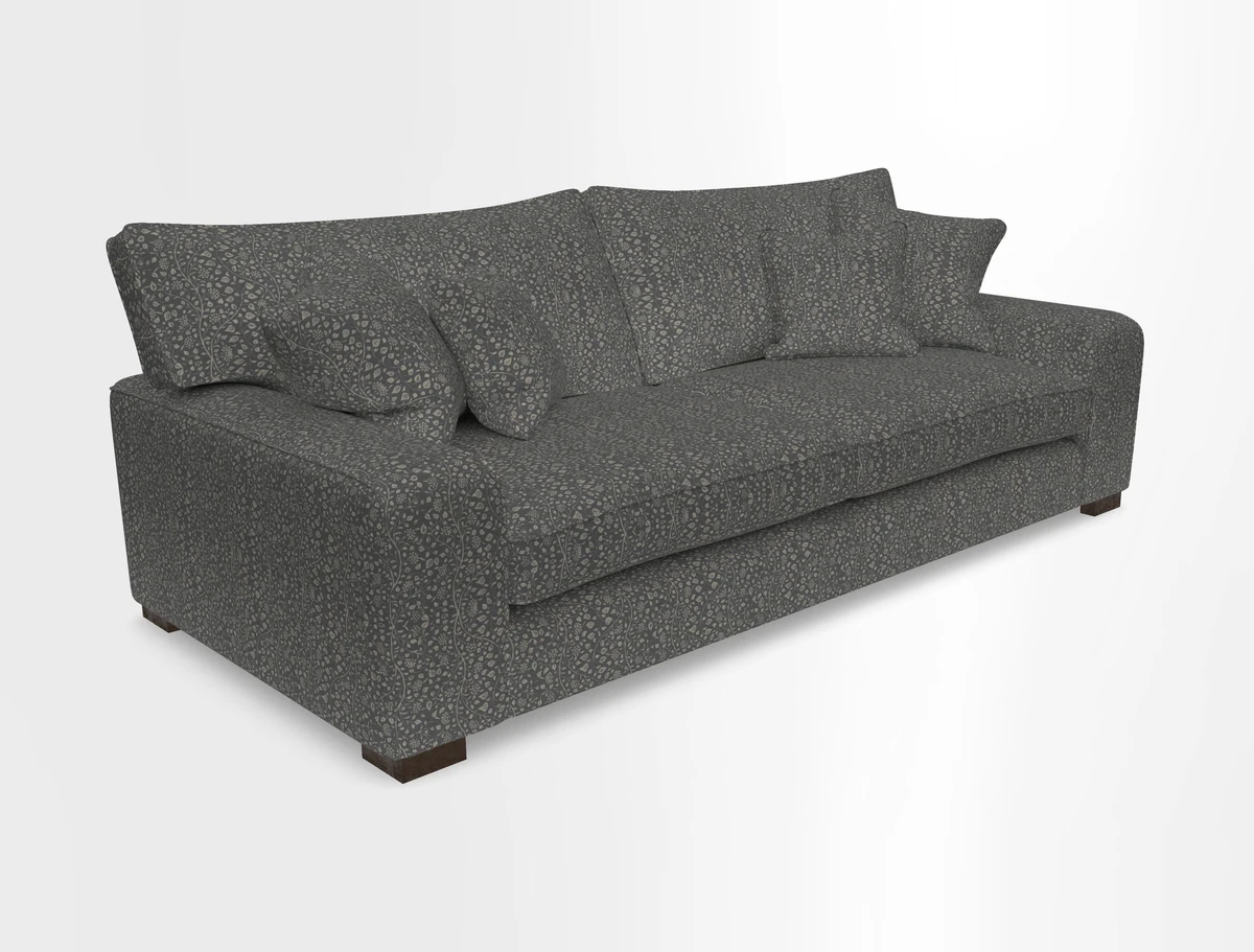 Richmond 3 Seater Sofa in Large Sussex Gingham Large Forest