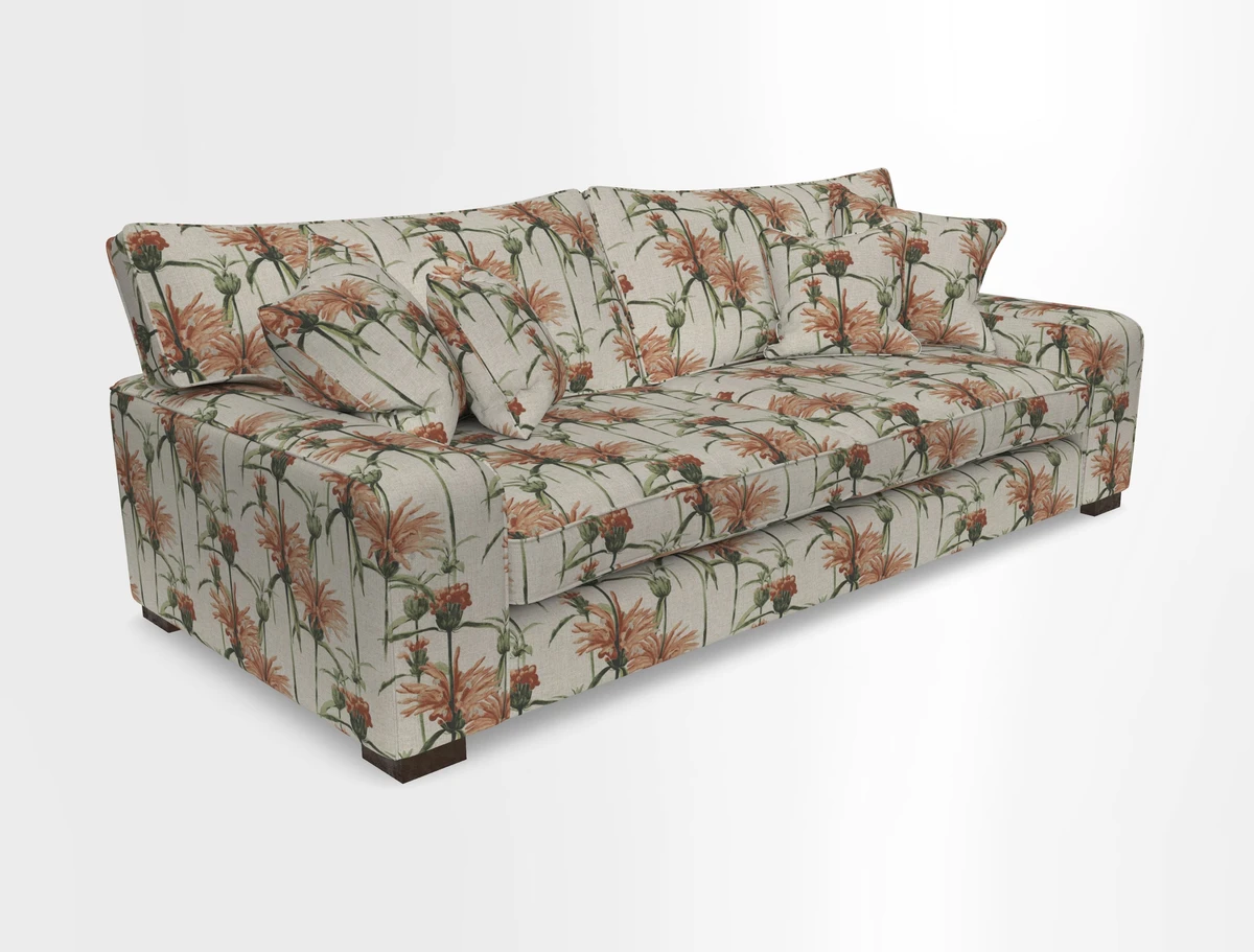 Richmond 3 Seater Sofa in Large Sussex Gingham Large Forest