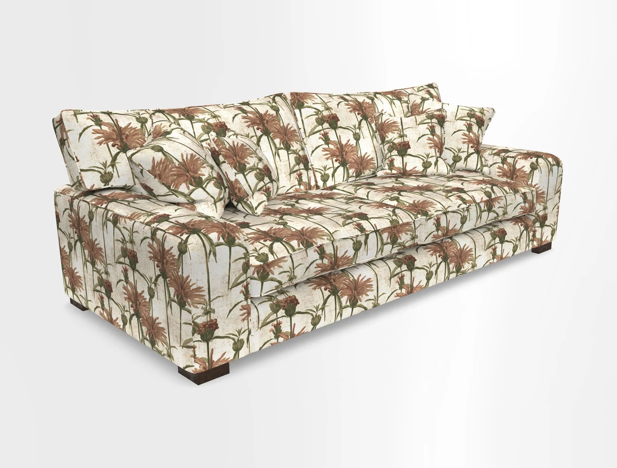 Richmond 3 Seater Sofa in Large Sussex Gingham Large Forest