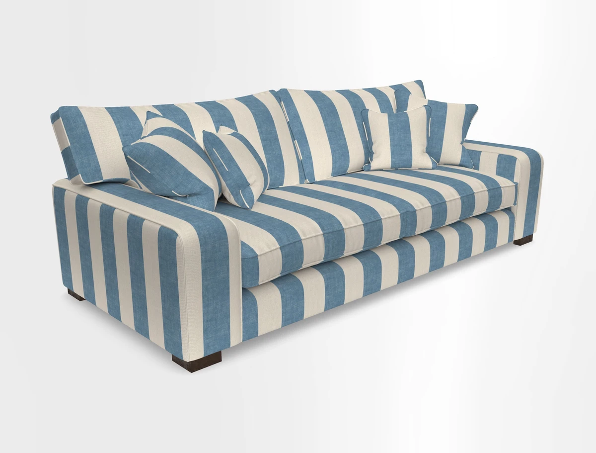Richmond 3 Seater Sofa in Large Sussex Gingham Large Forest
