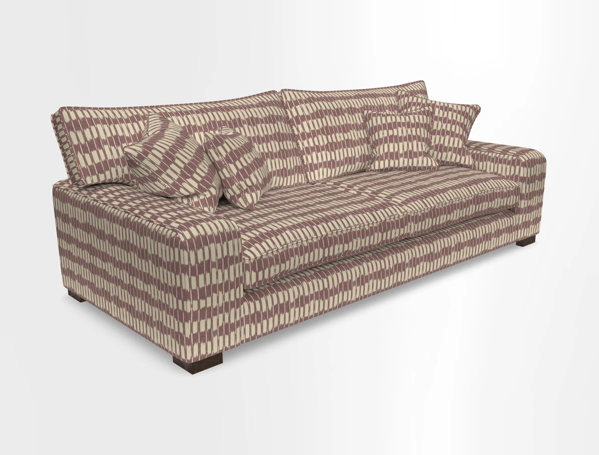 Richmond 3 Seater Sofa in Large Sussex Gingham Large Forest