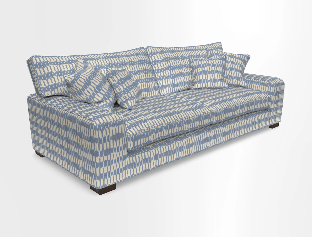 Richmond 3 Seater Sofa in Large Sussex Gingham Large Forest